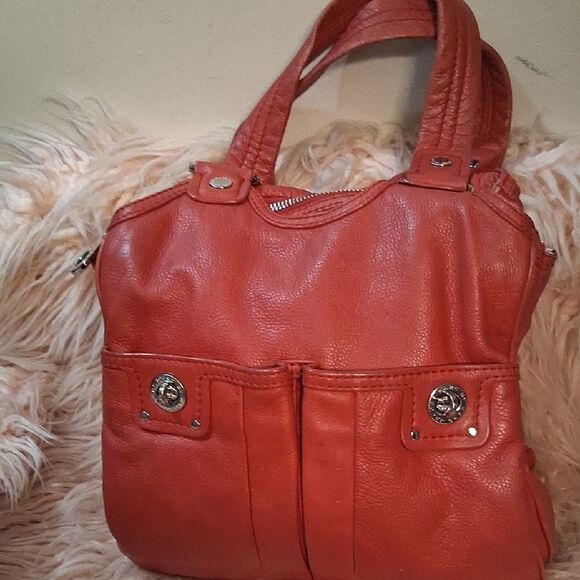 Marc By MARC JACOBS Vintage Red/orange Pebbled Leather Handbag - Picture 1 of 13